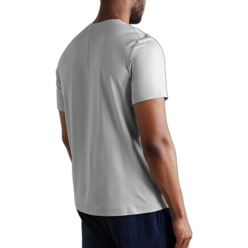Lululemon Men's Recycled Soft Short Sleeve Jersey T-Shirt White Gray Large